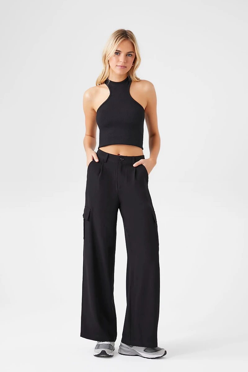 Wide-Leg Cargo Pants