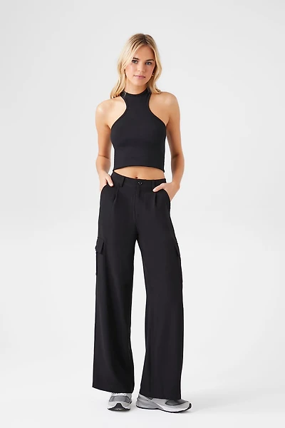 Wide-Leg Cargo Pants