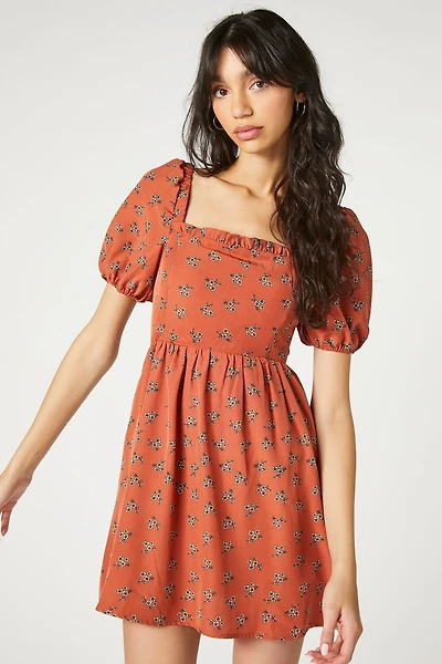 Floral Fit & Flare Mini Dress