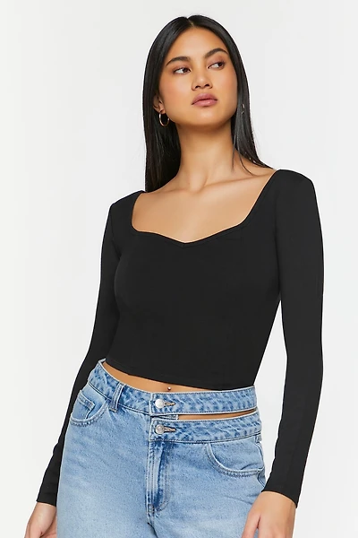 Sweetheart Long-Sleeve Top