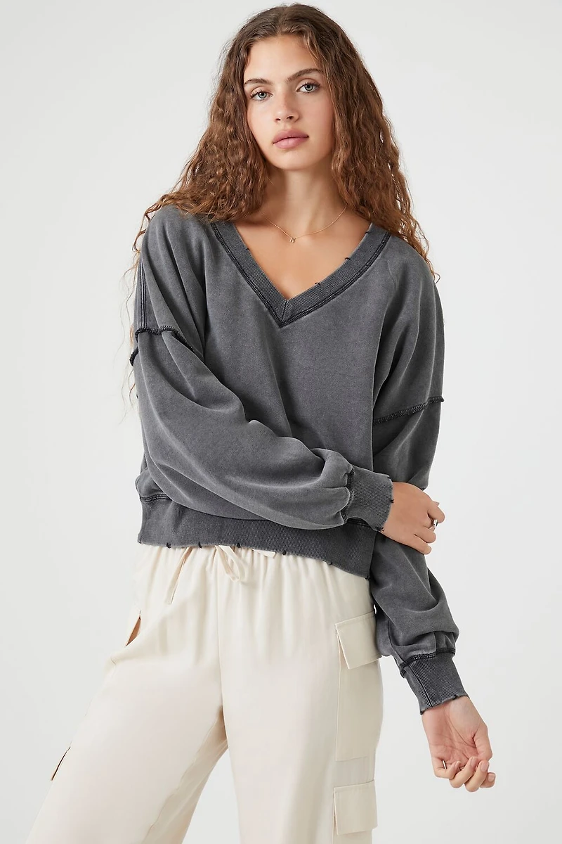 French Terry Mineral Wash Pullover