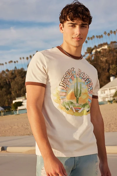 Desert Parties Graphic Ringer Tee