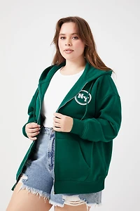 Plus Size New York Zip-Up Hoodie