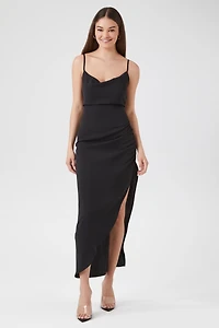 Cowl Neck Maxi Slip Dress