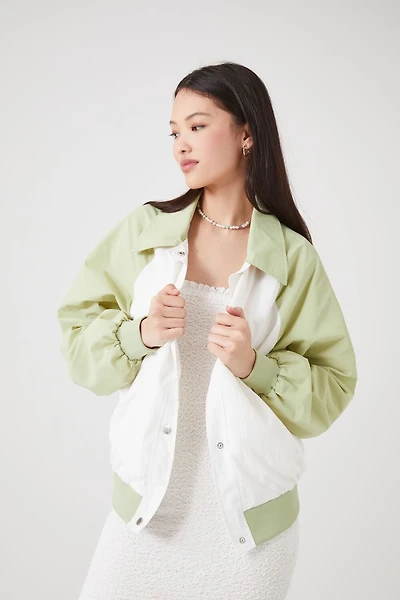 Colorblock Bomber Jacket