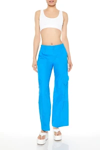 Mid-Rise Straight-Leg Cargo Pants
