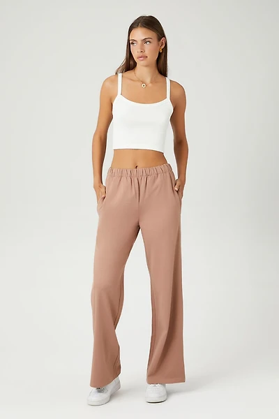 Cotton Wide-Leg Pants