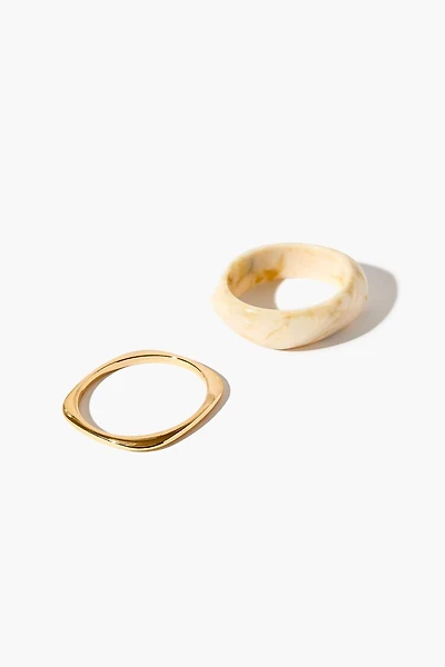 Marble Bangle Bracelet Set