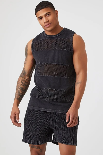 Mesh Drawstring Shorts