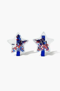 Girls Confetti Star Hair Clip Set (Kids)