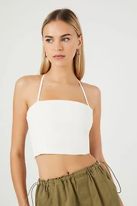 Lace-Back Cropped Cami