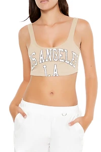 Cropped Los Angeles Graphic Tank Top