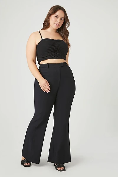 Plus Size Flare High-Rise Pants