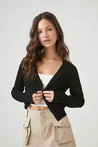 Cropped Cardigan Sweater