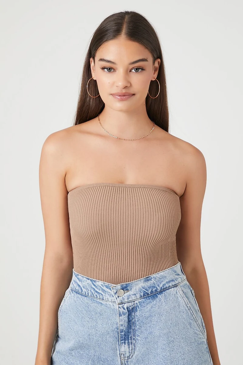 Sweater-Knit Tube Top