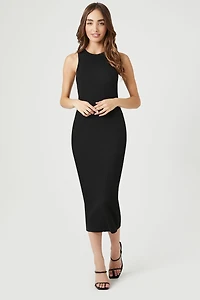 Ribbed Knit Midi Dress