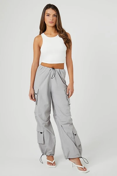 Toggle Drawstring Cargo Joggers