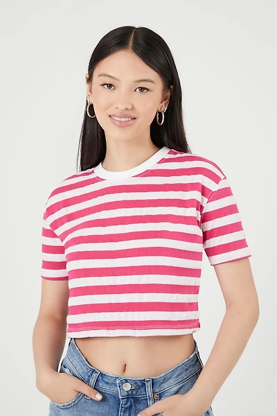 Striped Cropped Tee