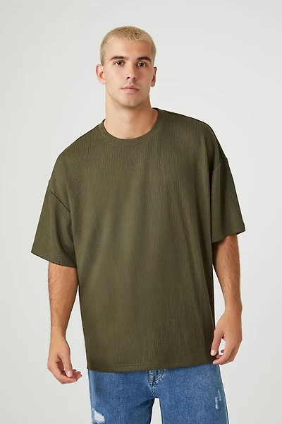 Textured Knit Crew Tee