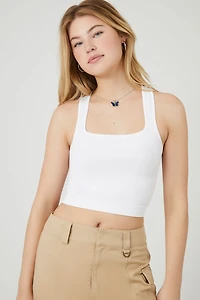 Seamless Racerback Cropped Tank Top