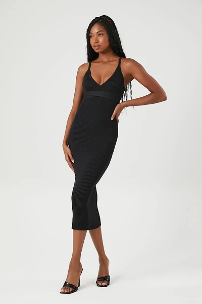 V-Neck Cami Midi Dress