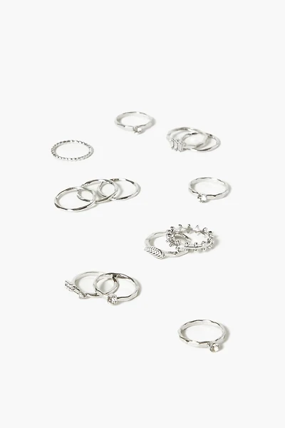 Variety Faux Gem Ring Set