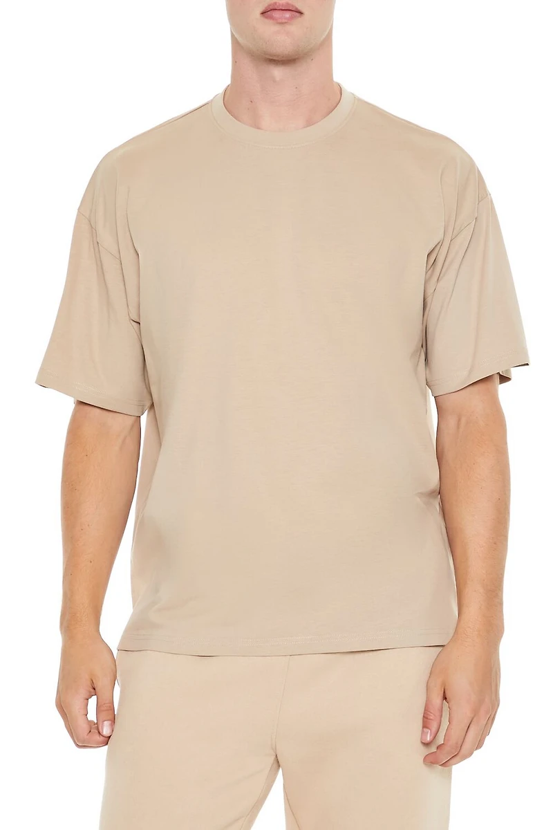 Cotton Crew High-Low Hem Tee