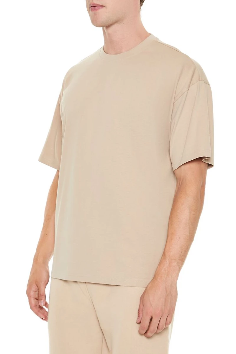 Cotton Crew High-Low Hem Tee