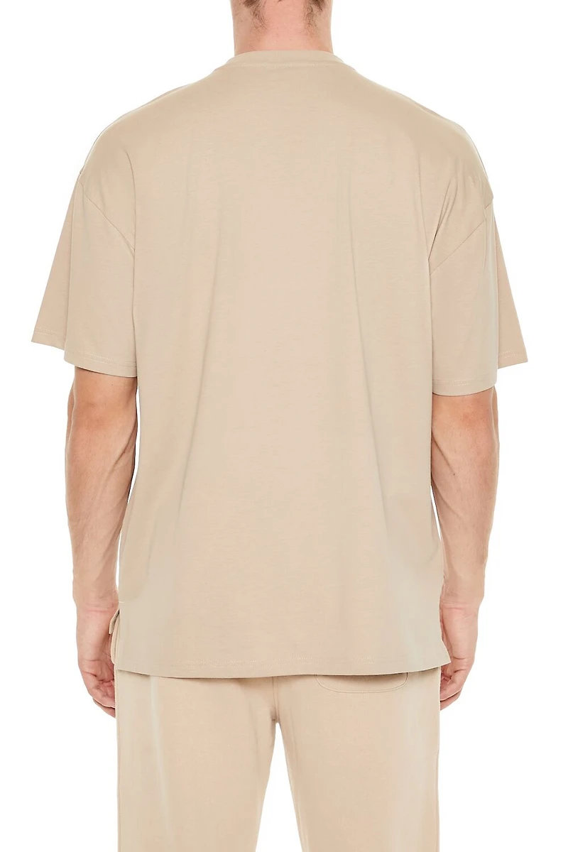 Cotton Crew High-Low Hem Tee