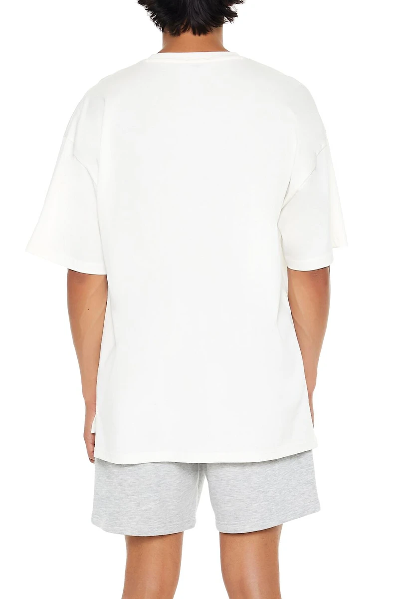 Cotton Crew High-Low Hem Tee