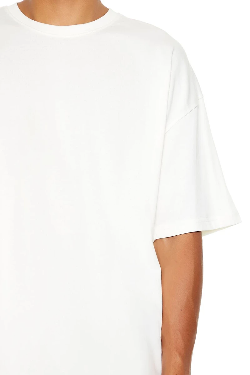 Cotton Crew High-Low Hem Tee
