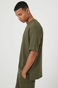 Cotton Crew High-Low Hem Tee