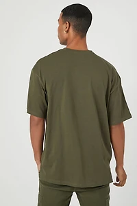 Cotton Crew High-Low Hem Tee