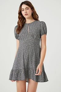 Ditsy Floral Ruffle Mini Dress