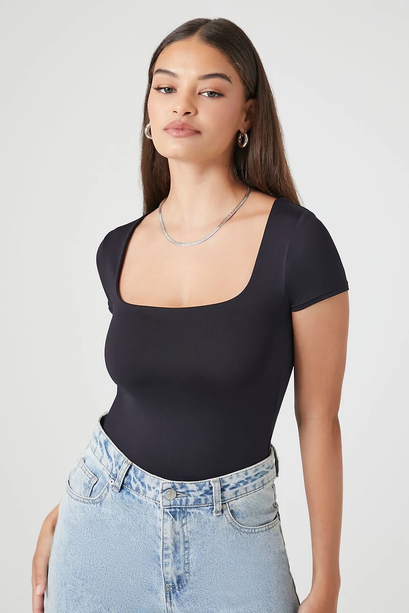 Contour Sculpt Short-Sleeve Bodysuit