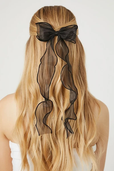 Sheer Ribbon Hair Clip