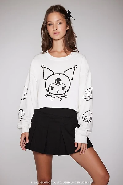 Kuromi Graphic Cropped Tee