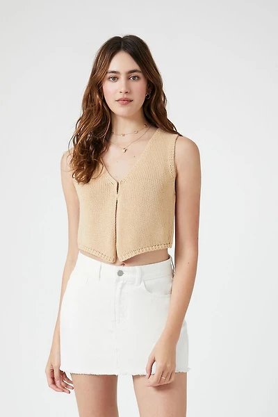 Raw-Cut A-Line Mini Skirt
