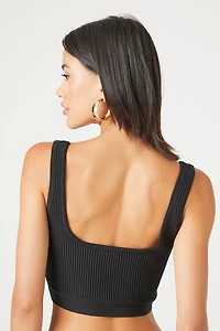 Sweater-Knit Cropped Tank Top