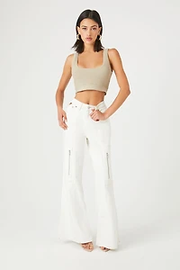 Sweater-Knit Cropped Tank Top