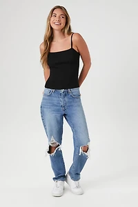 Ribbed Sweater-Knit Cami