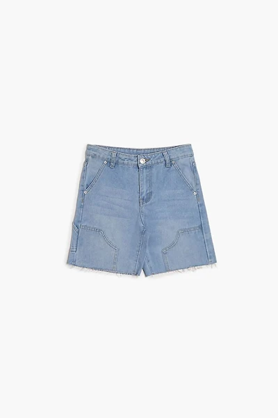 Girls Frayed Denim Shorts (Kids)