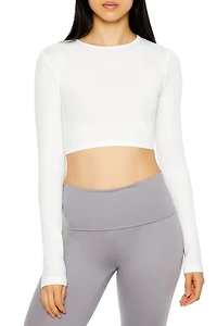 Seamless Long-Sleeve Crop Top