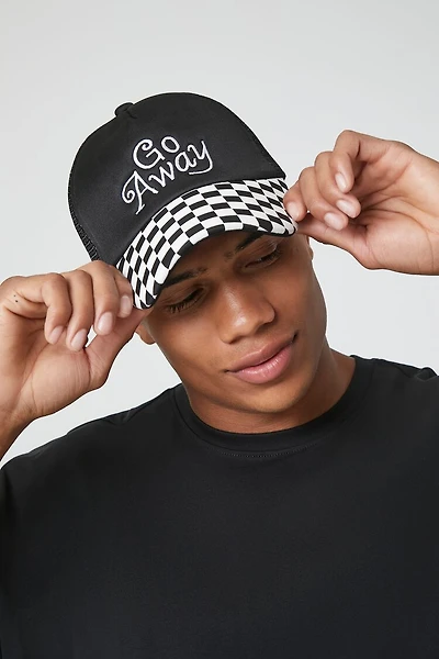 Embroidered Go Away Trucker Hat