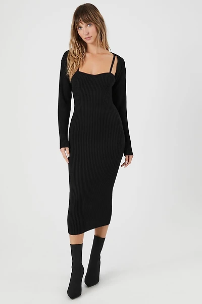 Shrug & Sweater Cami Dress Set