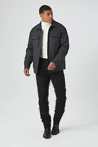 Frayed Stretch-Denim Skinny Jeans