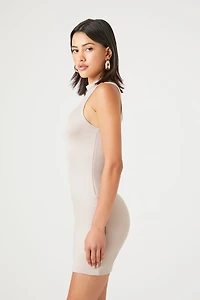 Contour Mock Neck Mini Dress
