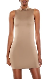 Contour Mock Neck Mini Dress