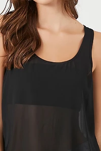 Chiffon Scoop Tank Top