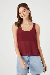 Chiffon Scoop Tank Top